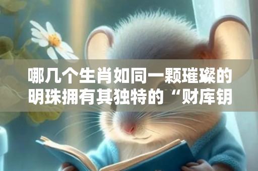 哪几个生肖如同一颗璀璨的明珠拥有其独特的“财库钥匙”