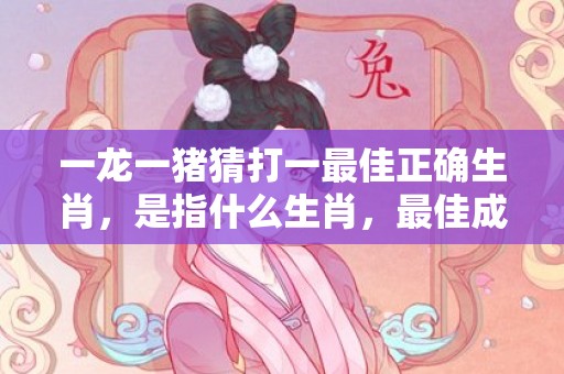 一龙一猪猜打一最佳正确生肖，是指什么生肖，最佳成语释义最佳解释答