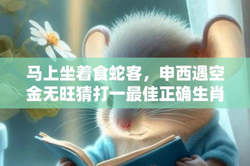 马上坐着食蛇客，申西遇空金无旺猜打一最佳正确生肖，是指什么生肖成语释义解释落实