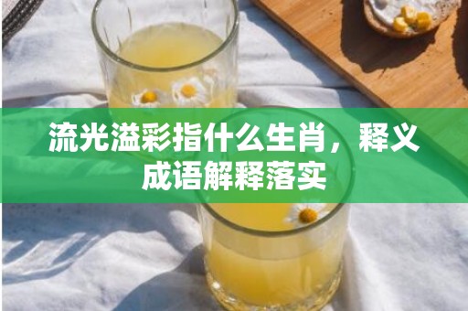 流光溢彩指什么生肖，释义成语解释落实