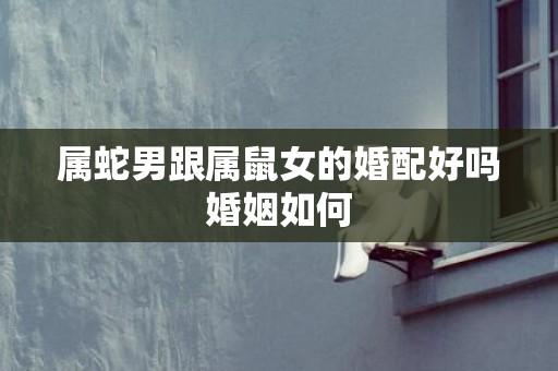 属蛇男跟属鼠女的婚配好吗婚姻如何