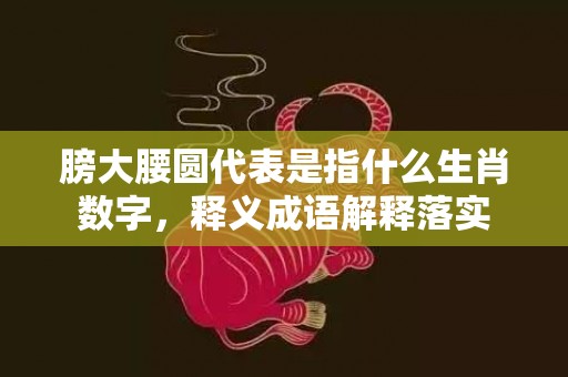 膀大腰圆代表是指什么生肖数字，释义成语解释落实