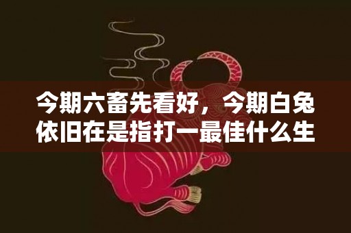 今期六畜先看好，今期白兔依旧在是指打一最佳什么生肖“释义成语解释落实”