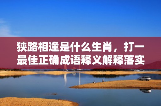 狭路相逢是什么生肖，打一最佳正确成语释义解释落实
