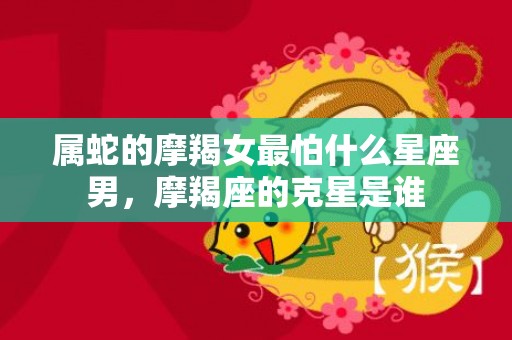属蛇的摩羯女最怕什么星座男，摩羯座的克星是谁