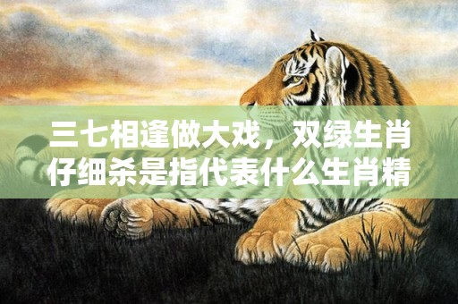 三七相逢做大戏，双绿生肖仔细杀是指代表什么生肖精准词语释义落实