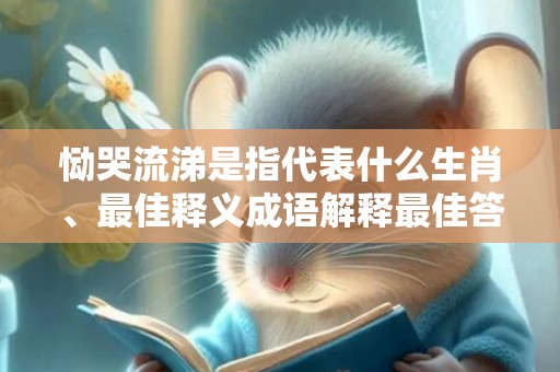 恸哭流涕是指代表什么生肖、最佳释义成语解释最佳答