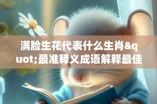 满脸生花代表什么生肖"最准释义成语解释最佳答"