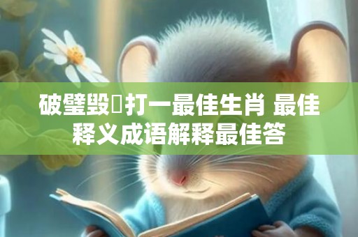 破璧毁珪打一最佳生肖 最佳释义成语解释最佳答