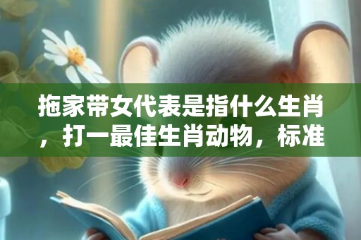 拖家带女代表是指什么生肖，打一最佳生肖动物，标准成语落实释义