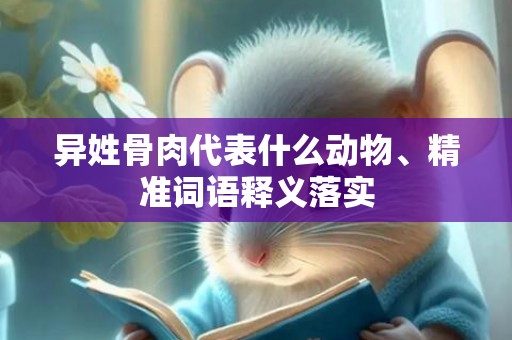 异姓骨肉代表什么动物、精准词语释义落实