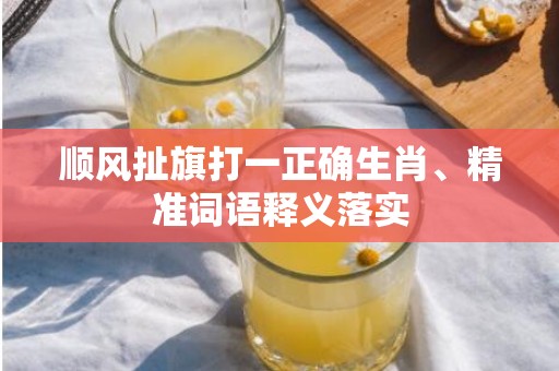 顺风扯旗打一正确生肖、精准词语释义落实