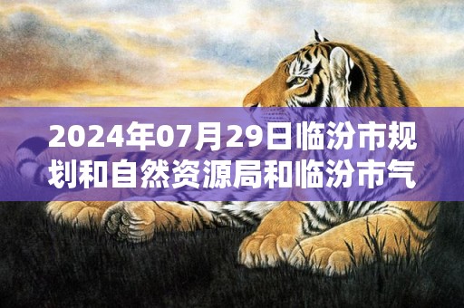 2024年07月29日临汾市规划和自然资源局和临汾市气象台预警信息：山西省临汾市发布地质灾害气象风险黄色预警