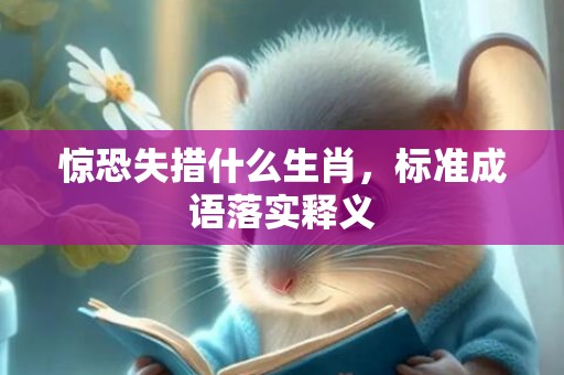 惊恐失措什么生肖，标准成语落实释义