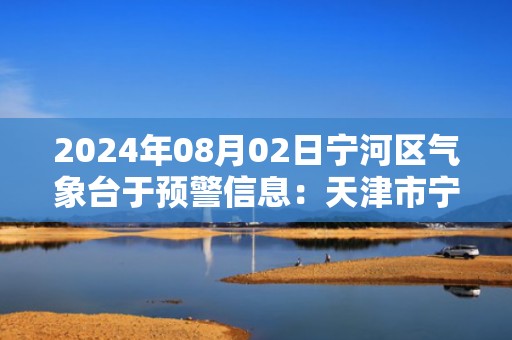 2024年08月02日宁河区气象台于预警信息：天津市宁河区更新暴雨橙色预警