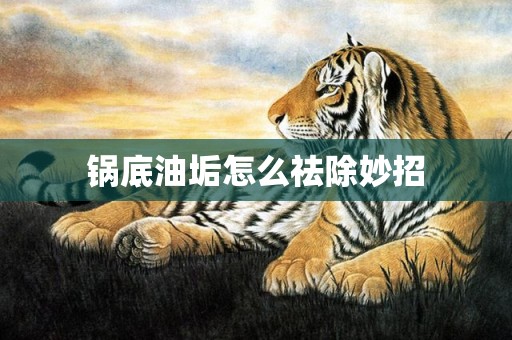锅底油垢怎么祛除妙招
