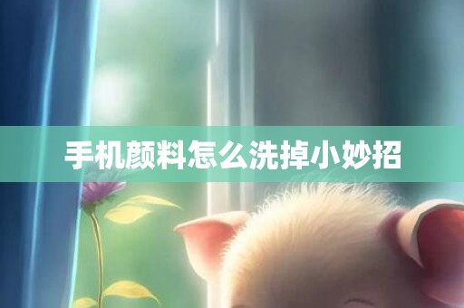 手机颜料怎么洗掉小妙招