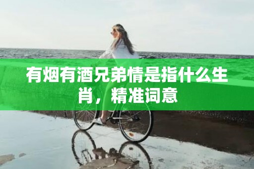 有烟有酒兄弟情是指什么生肖，精准词意