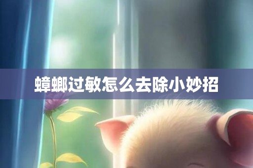 蟑螂过敏怎么去除小妙招