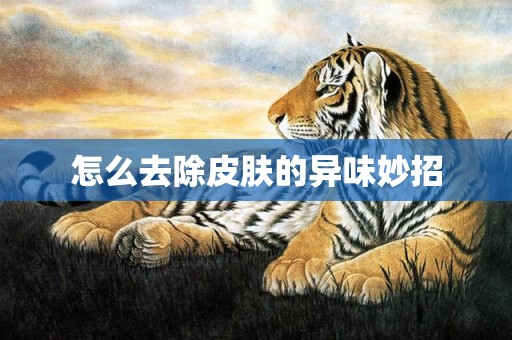 怎么去除皮肤的异味妙招