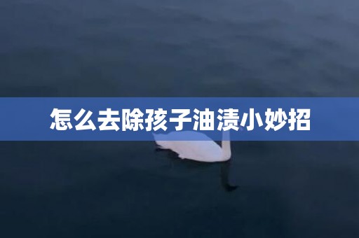 怎么去除孩子油渍小妙招