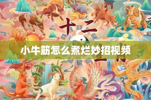 小牛筋怎么煮烂妙招视频