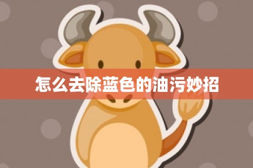 怎么去除蓝色的油污妙招