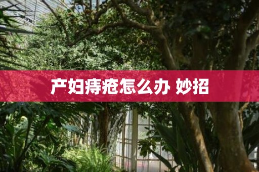 产妇痔疮怎么办 妙招