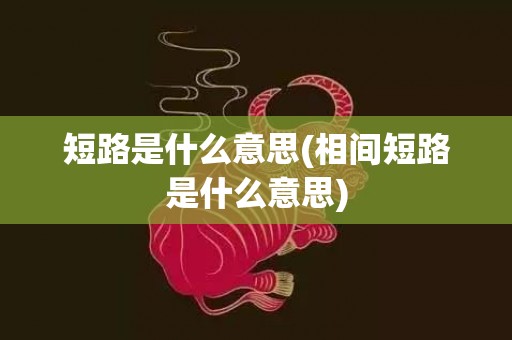 短路是什么意思(相间短路是什么意思)