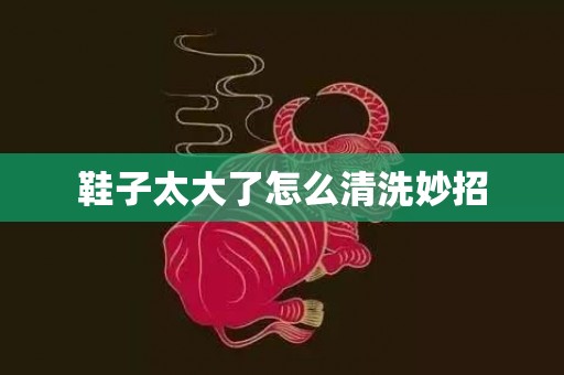 鞋子太大了怎么清洗妙招