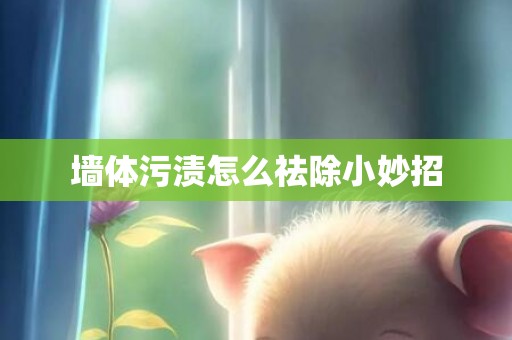 墙体污渍怎么祛除小妙招