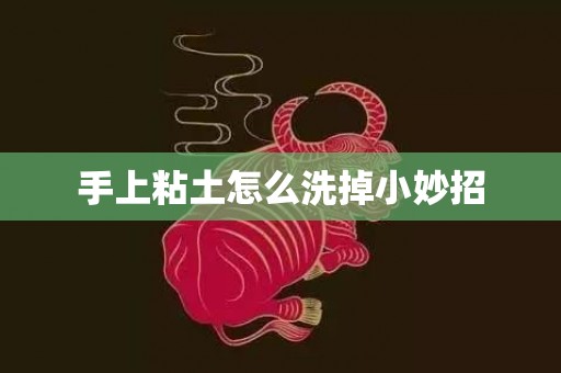 手上粘土怎么洗掉小妙招