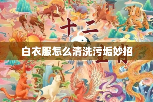 白衣服怎么清洗污垢妙招