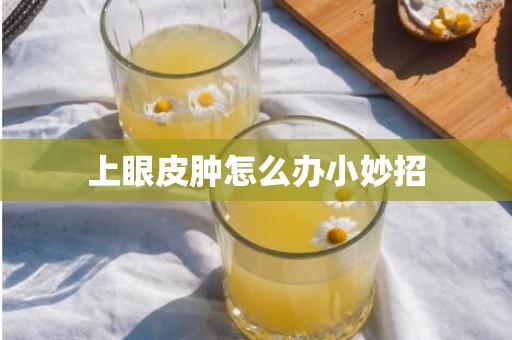 上眼皮肿怎么办小妙招
