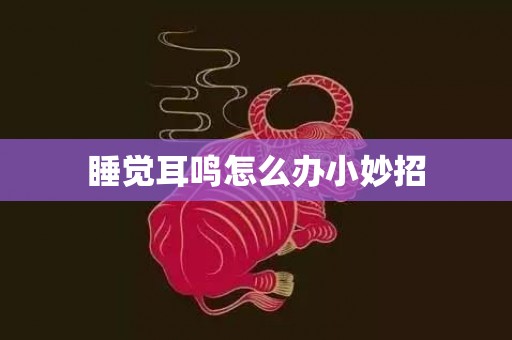 睡觉耳鸣怎么办小妙招