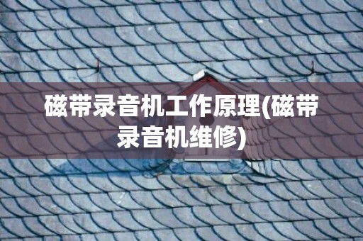 磁带录音机工作原理(磁带录音机维修)