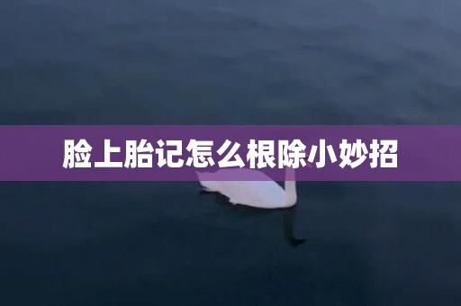 脸上胎记怎么根除小妙招