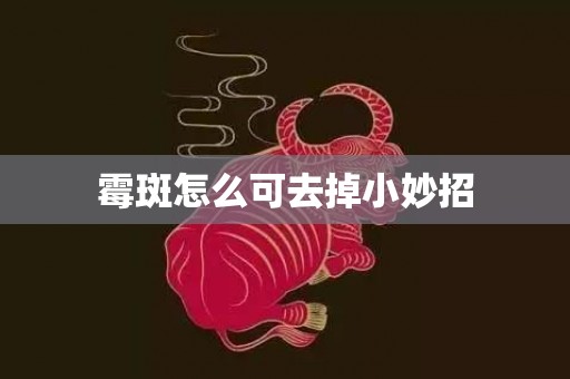 霉斑怎么可去掉小妙招