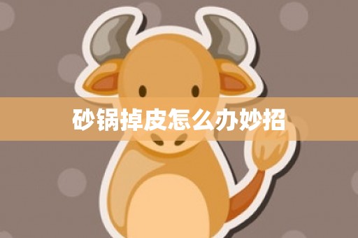 砂锅掉皮怎么办妙招