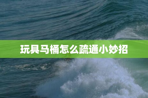 玩具马桶怎么疏通小妙招