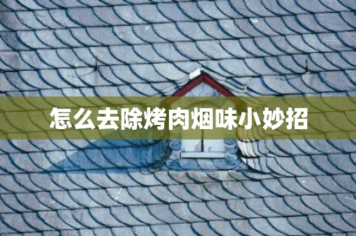 怎么去除烤肉烟味小妙招