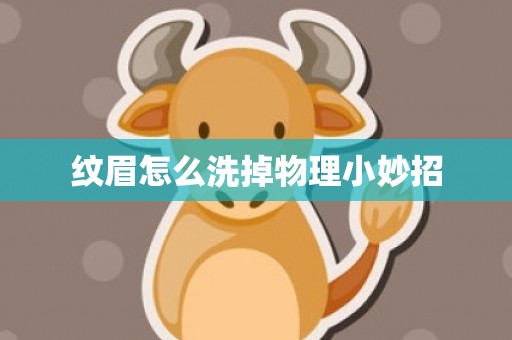 纹眉怎么洗掉物理小妙招