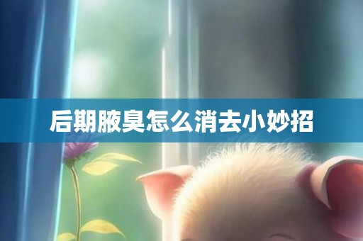 后期腋臭怎么消去小妙招