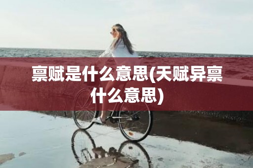 禀赋是什么意思(天赋异禀什么意思)
