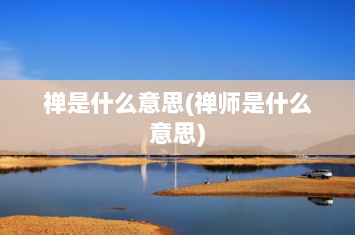 禅是什么意思(禅师是什么意思)