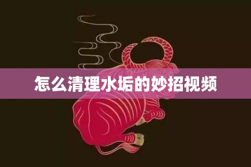 怎么清理水垢的妙招视频