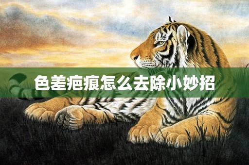 色差疤痕怎么去除小妙招
