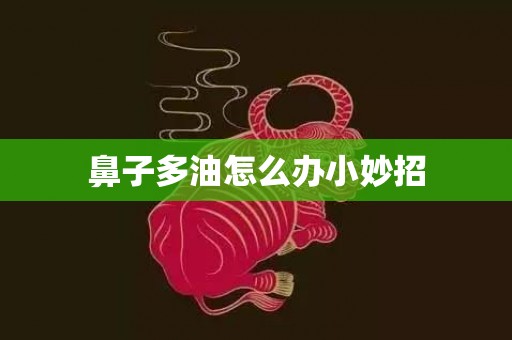 鼻子多油怎么办小妙招