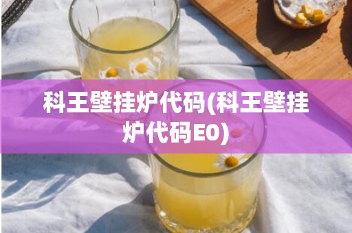 科王壁挂炉代码(科王壁挂炉代码E0)