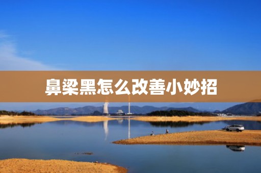 鼻梁黑怎么改善小妙招